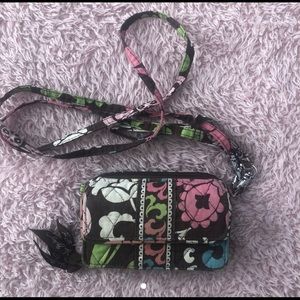cute vera Bradley wallet with lanyard